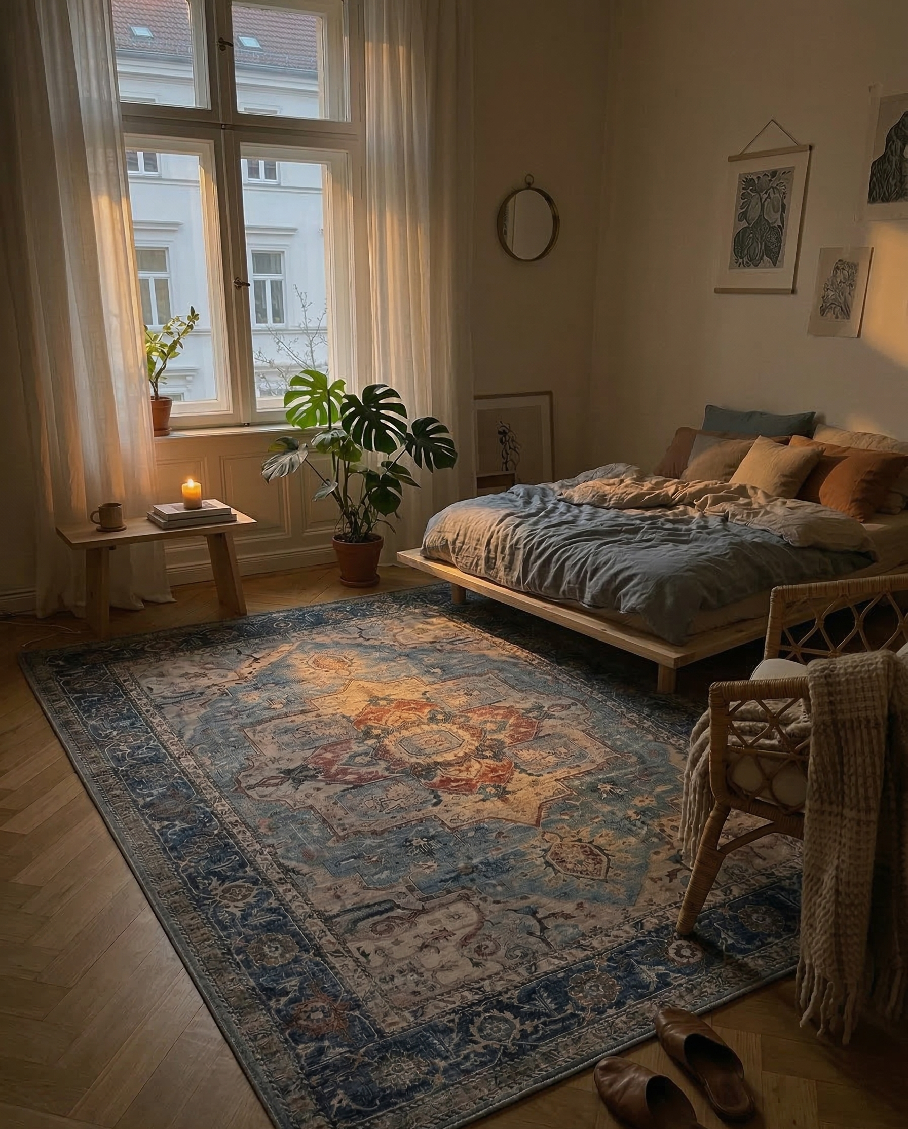 Tapis Oriental Saphir noué