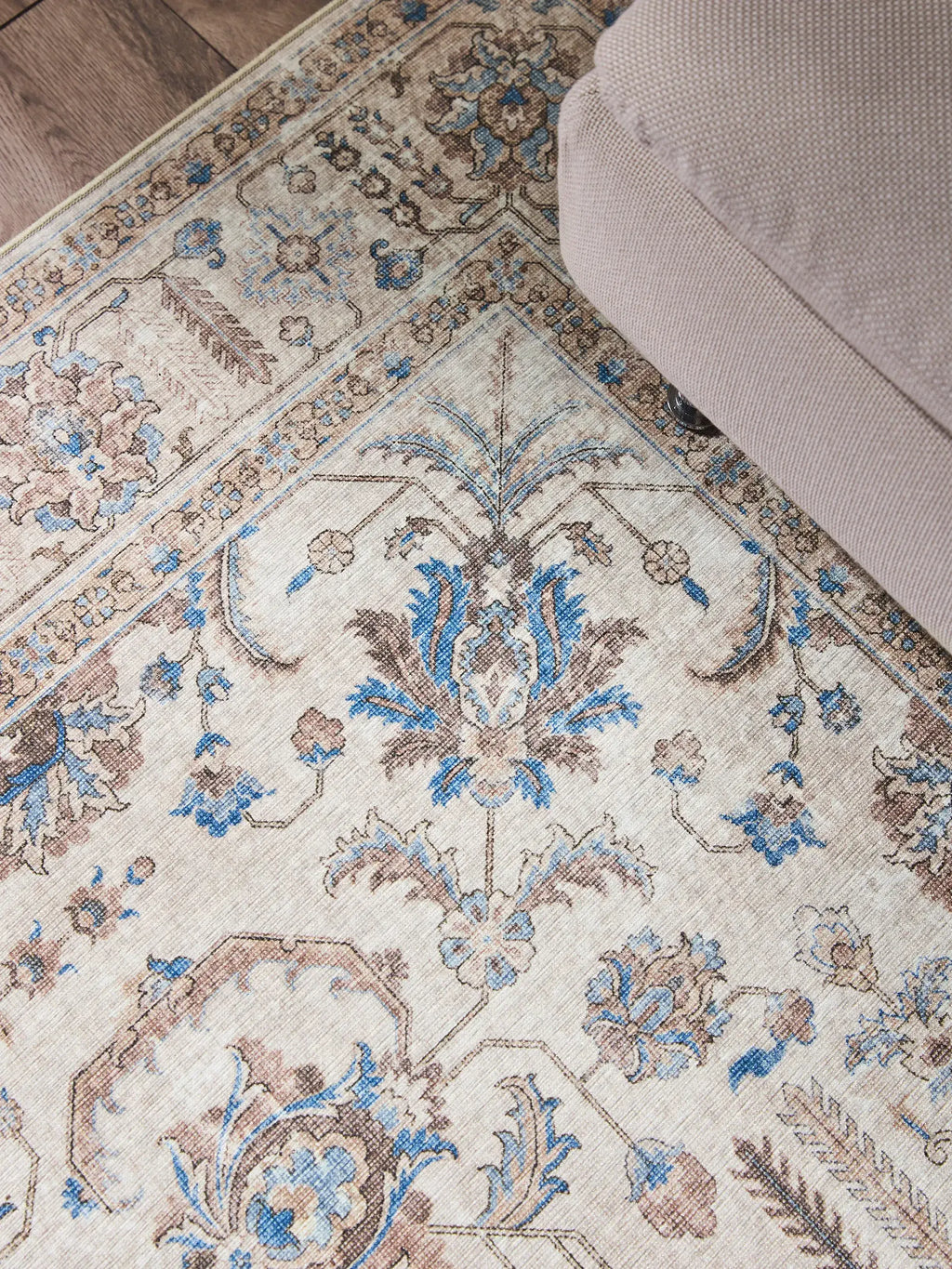 Tapis Persan Kirman blanc cassé