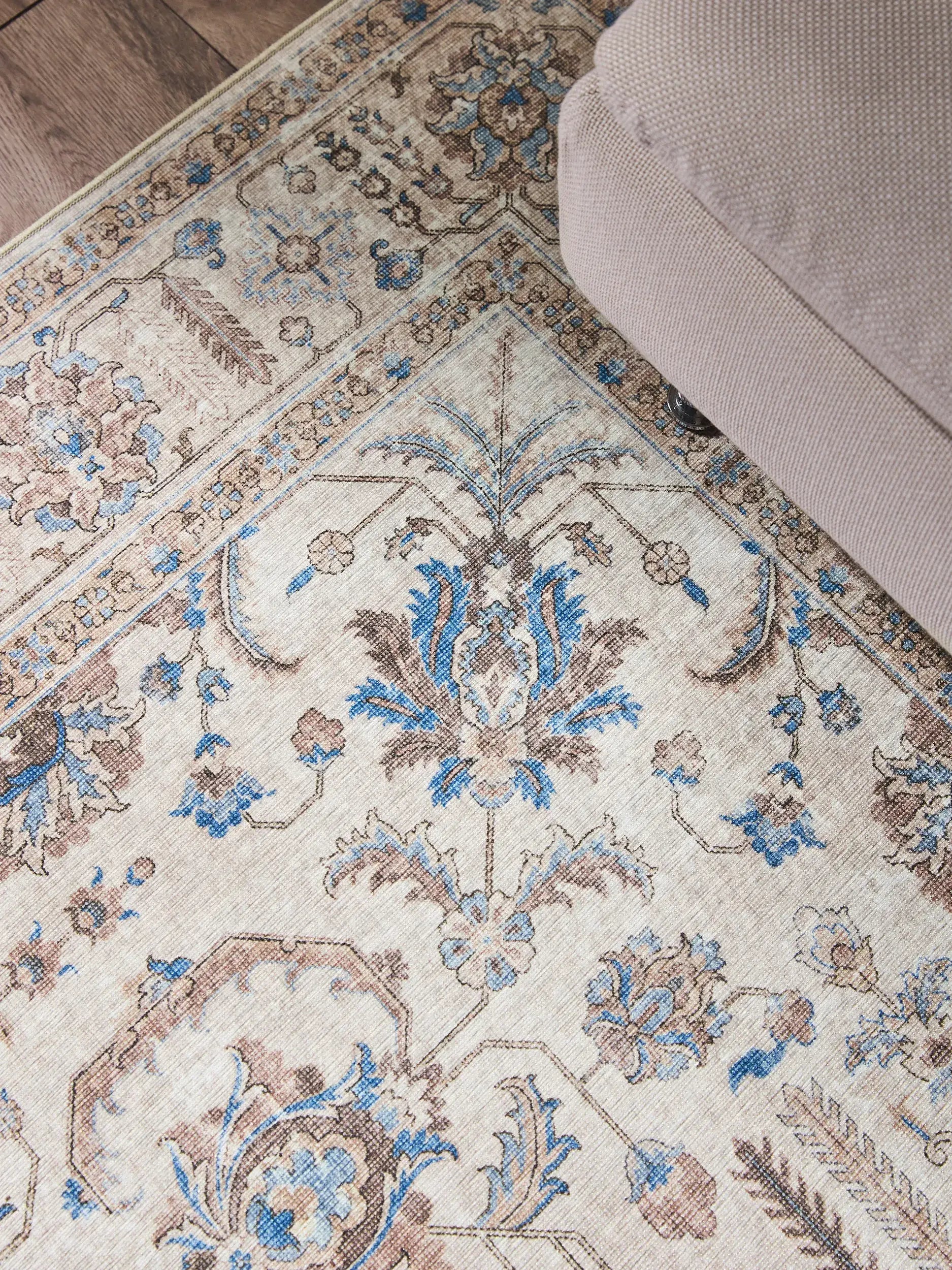 Tapis Persan Kirman blanc cassé